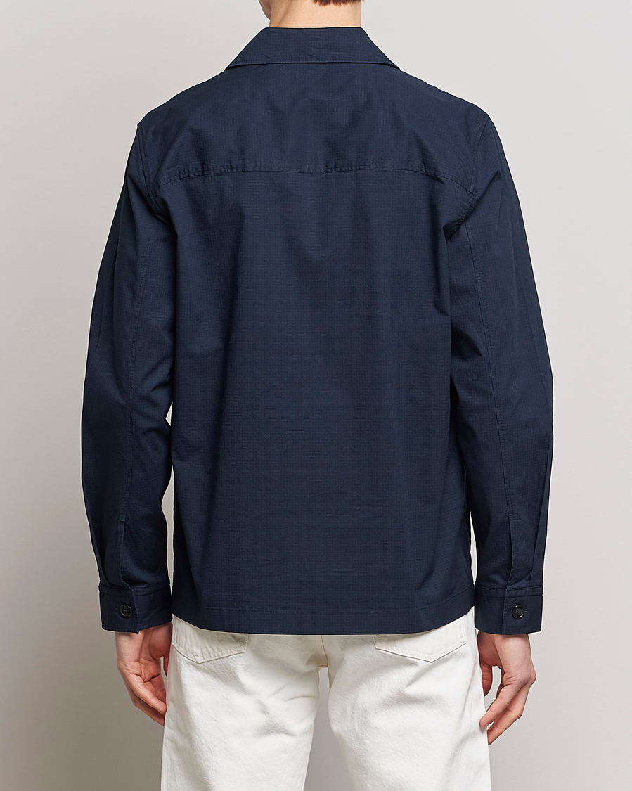 Uomini | Camicie | NN07 | Wilas Ripstop Overshirt Navy Blue