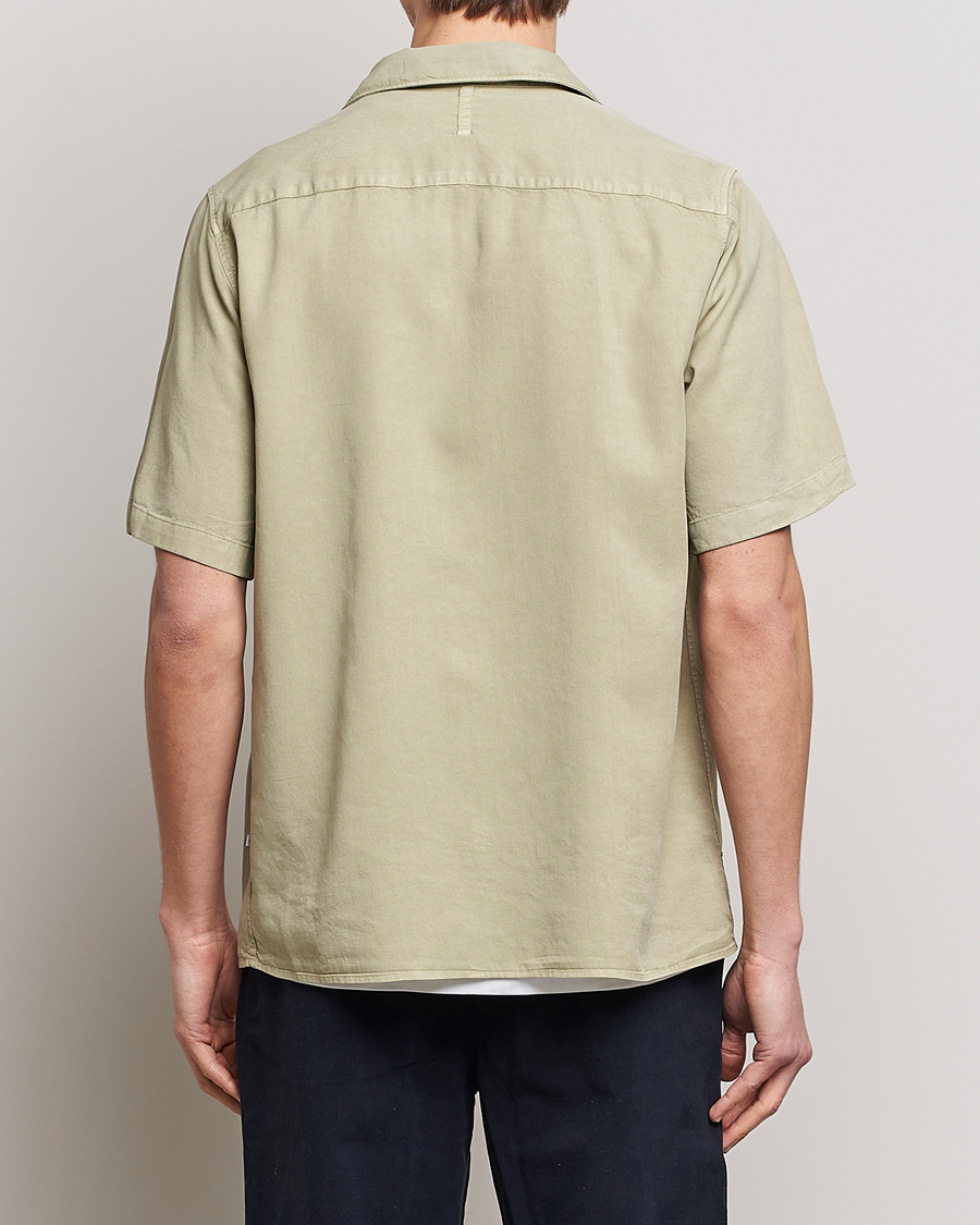 Uomini | Camicie | NN07 | Julio Tencel Resort Collar Shirt Pale Green