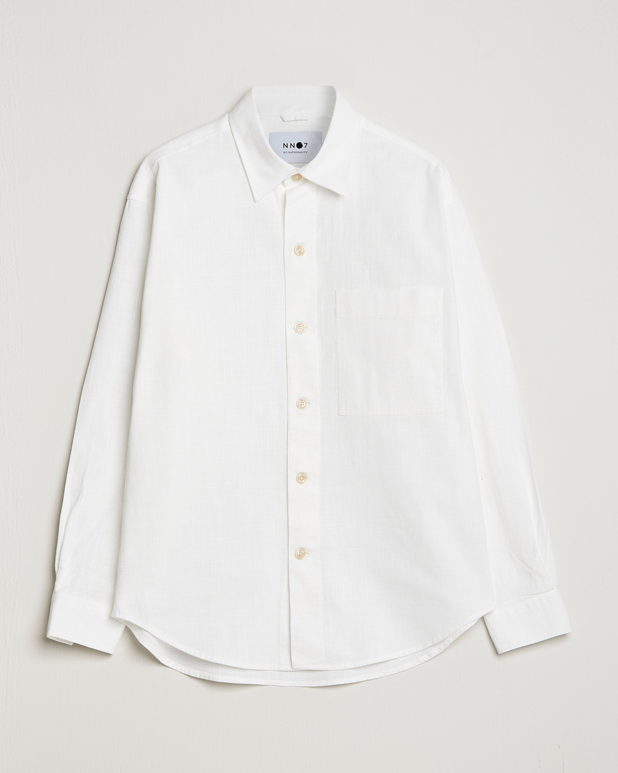 Uomini | Camicie | NN07 | Adwin Cotton Pocket Shirt Off White