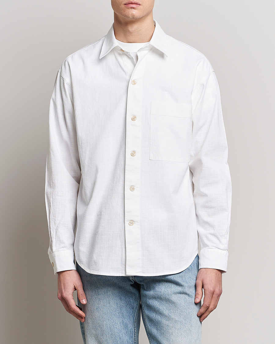 Uomini | Camicie | NN07 | Adwin Cotton Pocket Shirt Off White