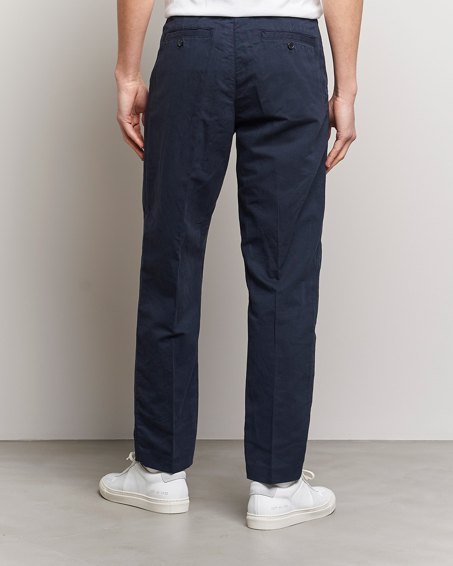 Uomini | Pantaloni | NN07 | Fritz Pleated Trousers Navy Blue