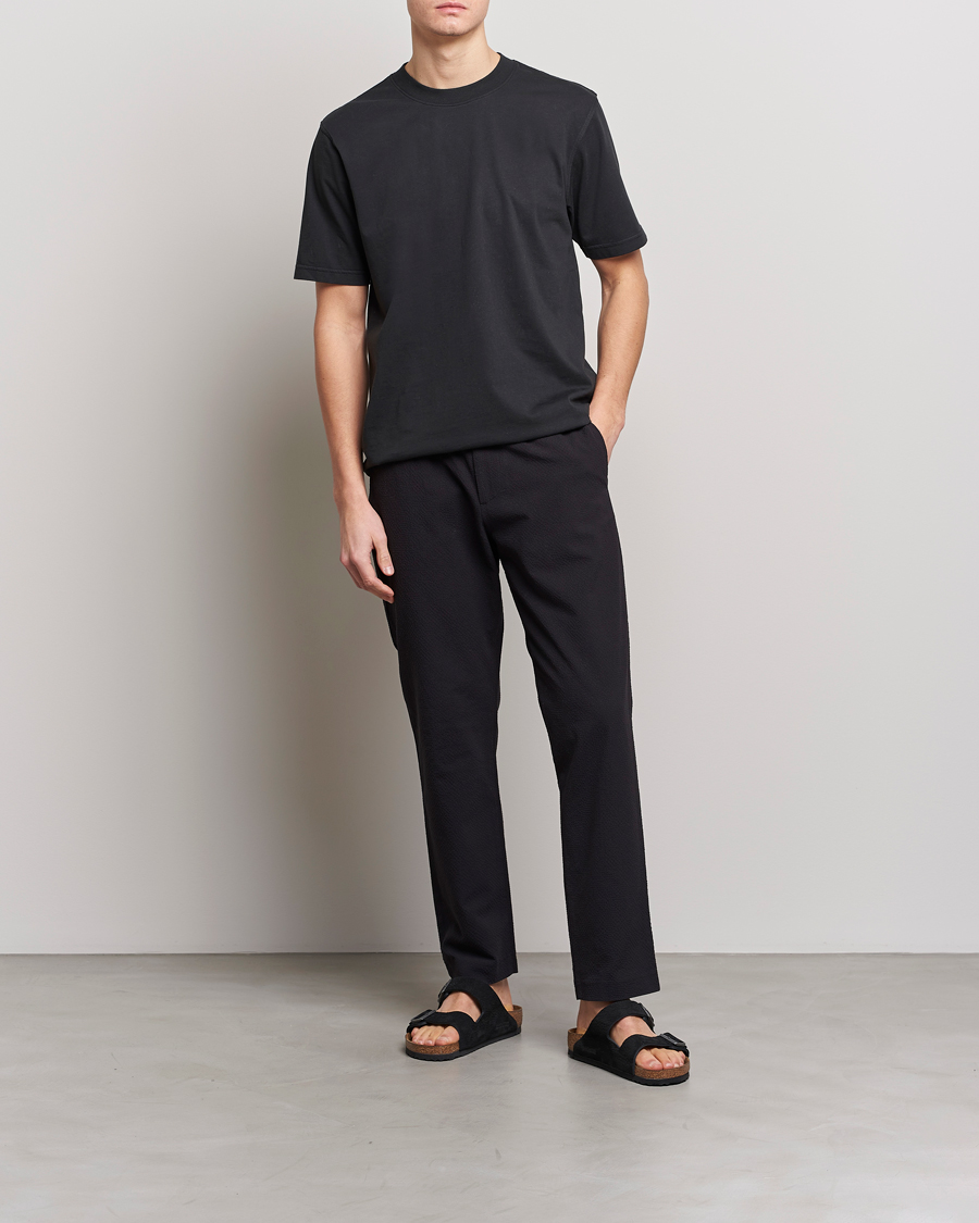 Uomini | Pantaloni | NN07 | Theodore Seersucker Pants Black