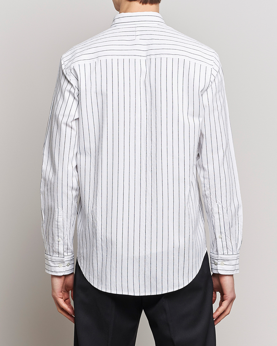 Uomini | Camicie | NN07 | Arne Creppe Striped Shirt Black/White