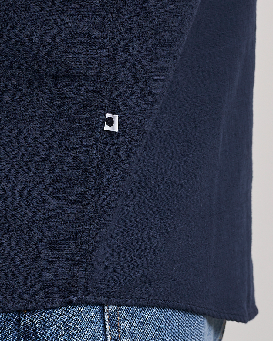 Uomini | Camicie | NN07 | Deon Jacquard Shirt Navy Blue