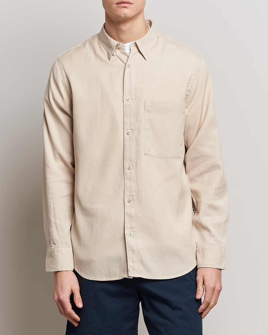 Uomini | Camicie | NN07 | Cohen Summer Cord Shirt Cream