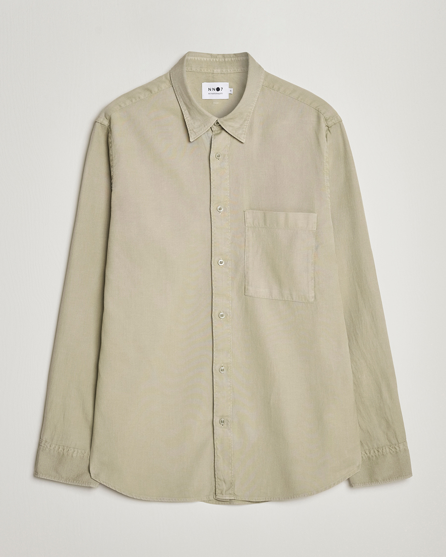 Uomini | Camicie | NN07 | Cohen Summer Cord Shirt Pale Green