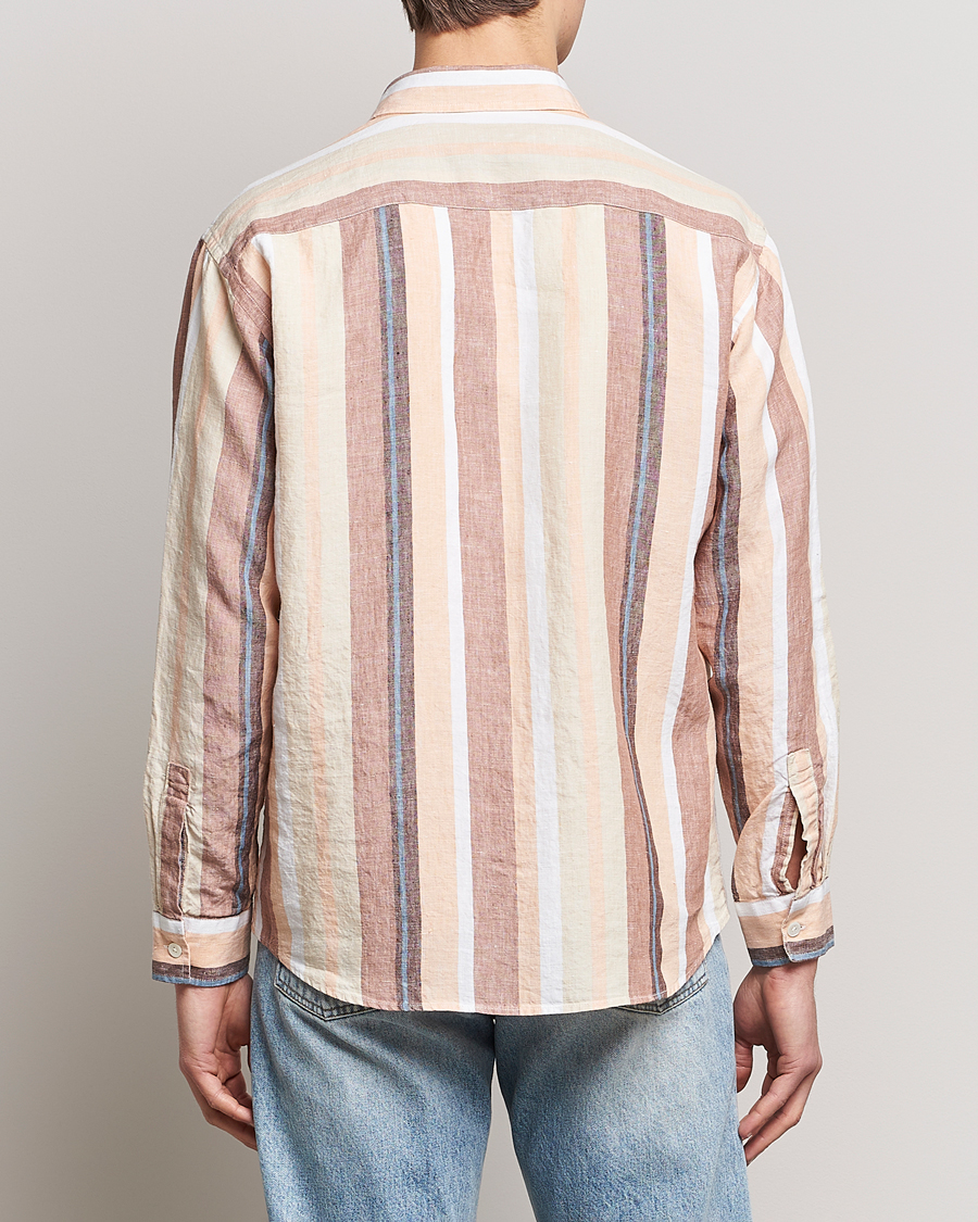 Uomini | Camicie | NN07 | Deon Linen Striped Shirt Multi