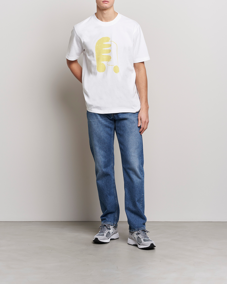 Uomini | T-shirt | NN07 | Adam Printed Crew Neck T-Shirt White