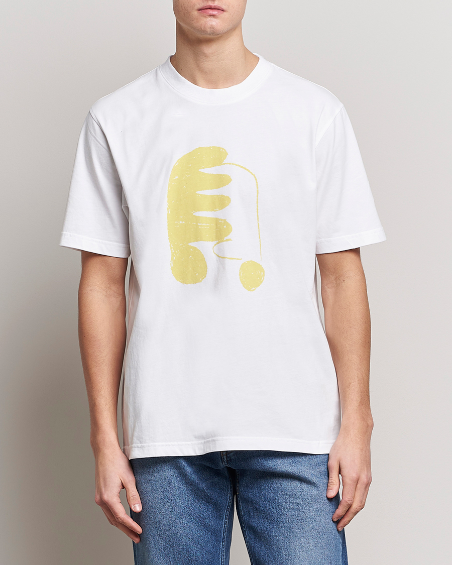 Uomini | T-shirt | NN07 | Adam Printed Crew Neck T-Shirt White