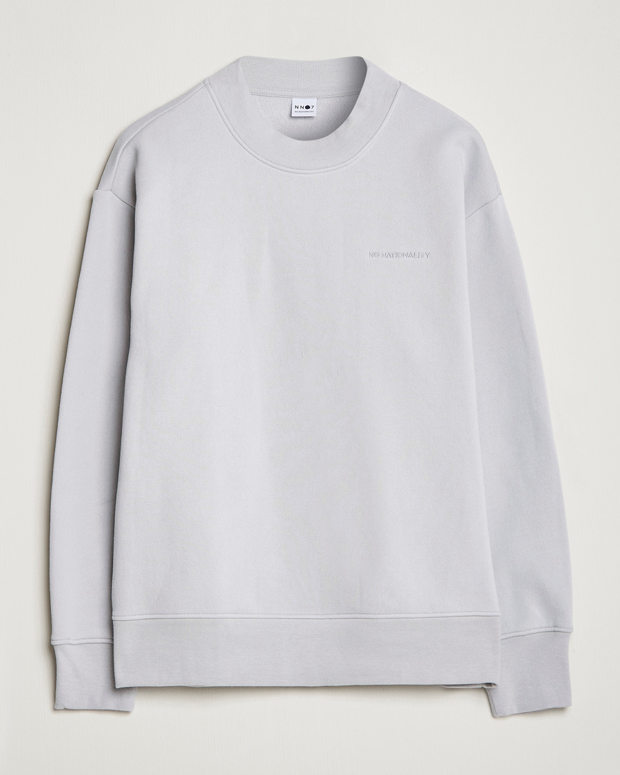 Uomini | Maglieria | NN07 | Briggs Mock Neck Sweater Harbour Mist