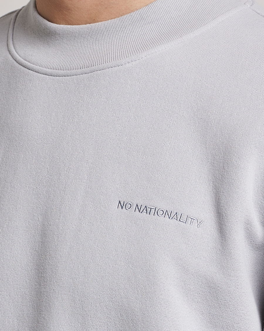 Uomini | Maglieria | NN07 | Briggs Mock Neck Sweater Harbour Mist