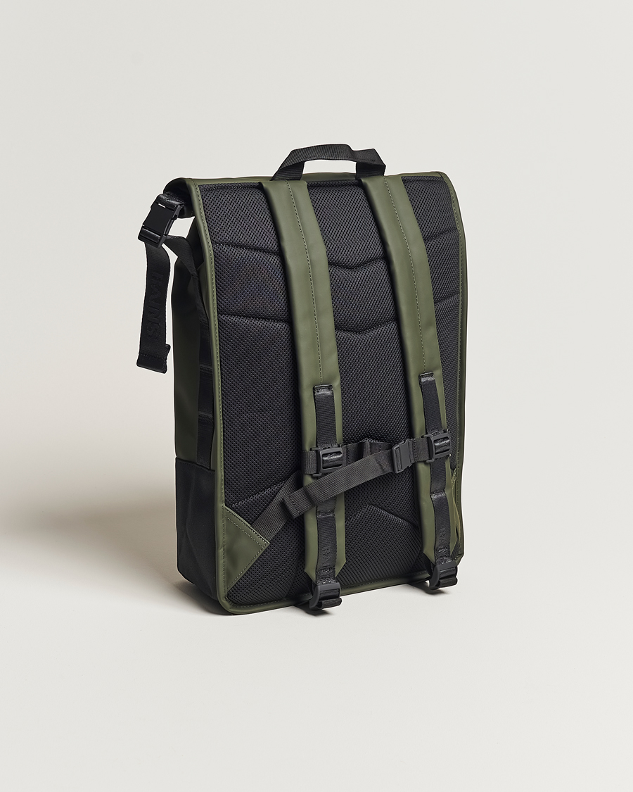 Uomini | RAINS Trail Rolltop Backpack Green | RAINS | Trail Rolltop Backpack Green