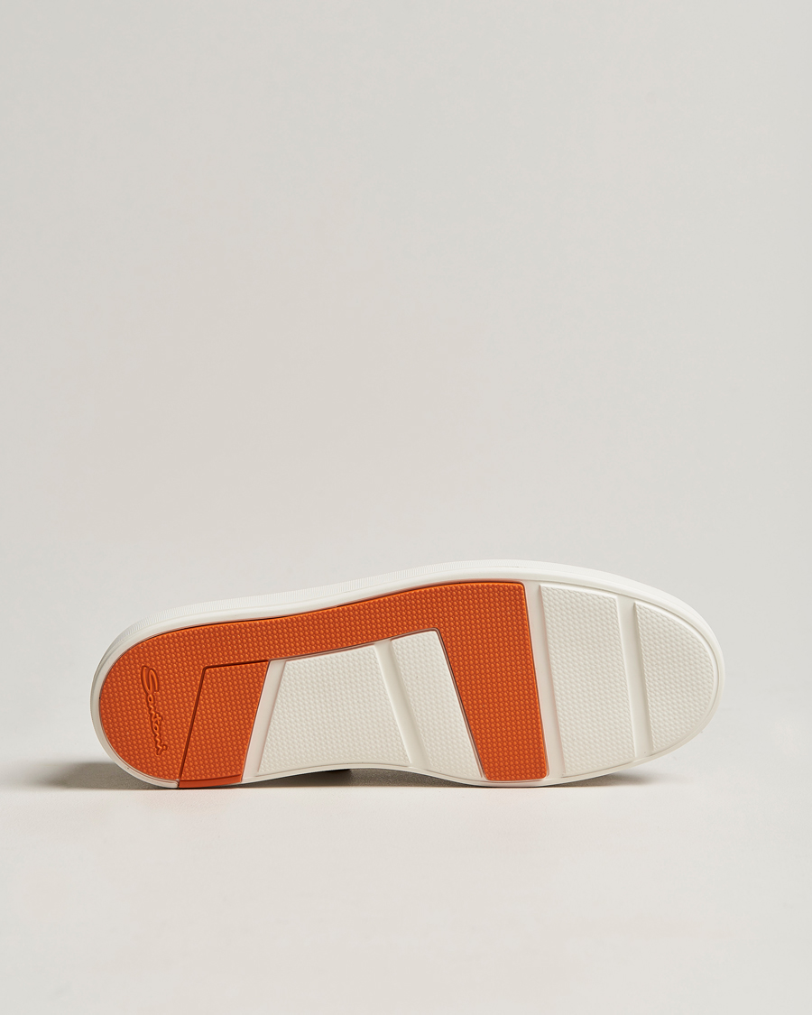 Uomini | Santoni Lacetto Slip On Dark Brown Suede | Santoni | Lacetto Slip On Dark Brown Suede