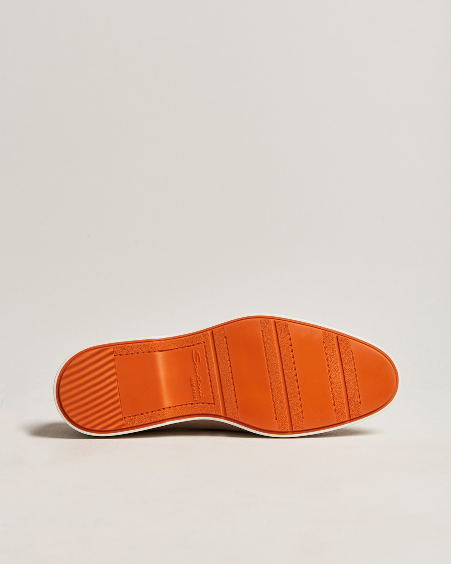 Uomini | Santoni Summer Loafer Beige Suede | Santoni | Summer Loafer Beige Suede