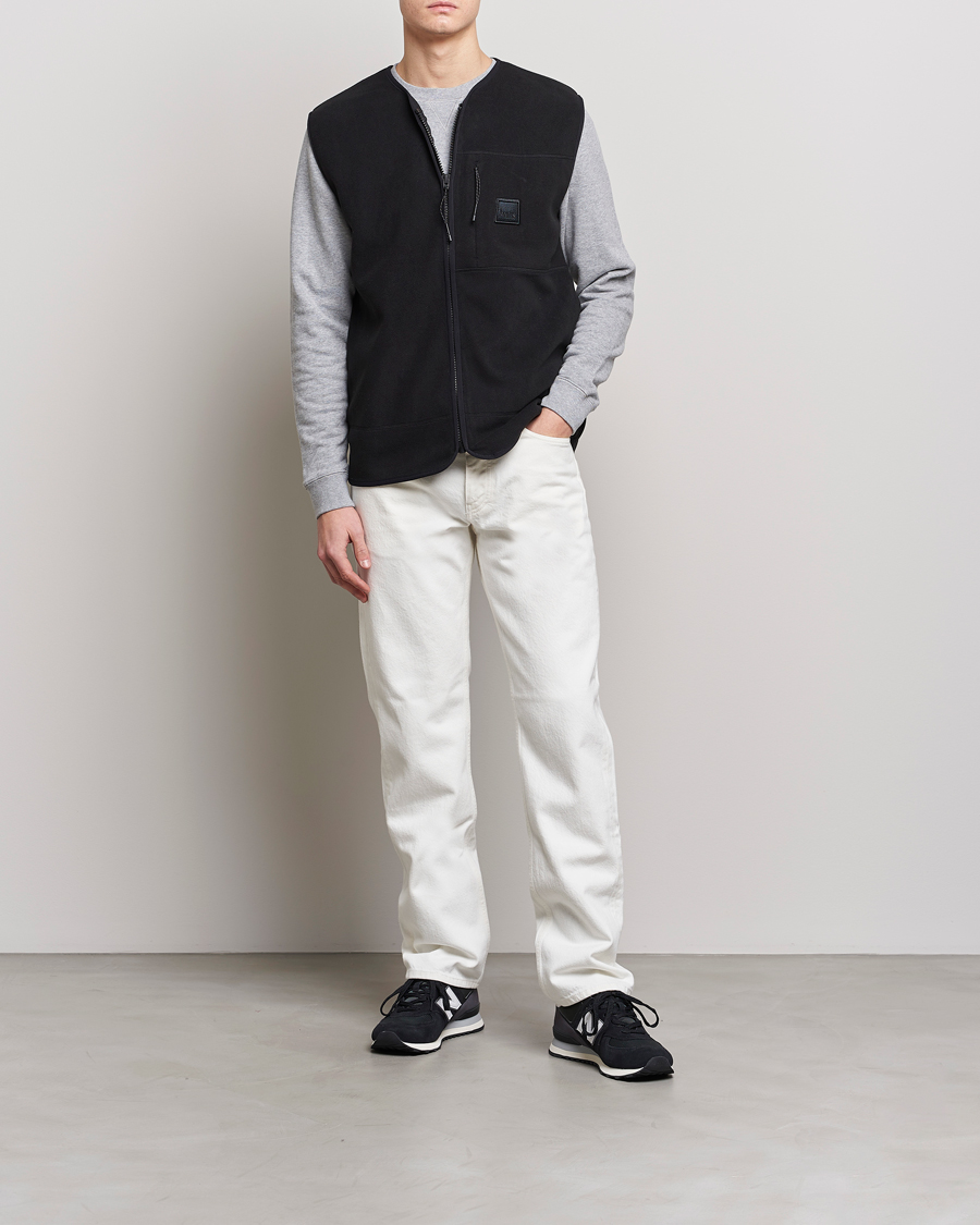 Uomini | Maglieria | RAINS | Fleece Vest Black
