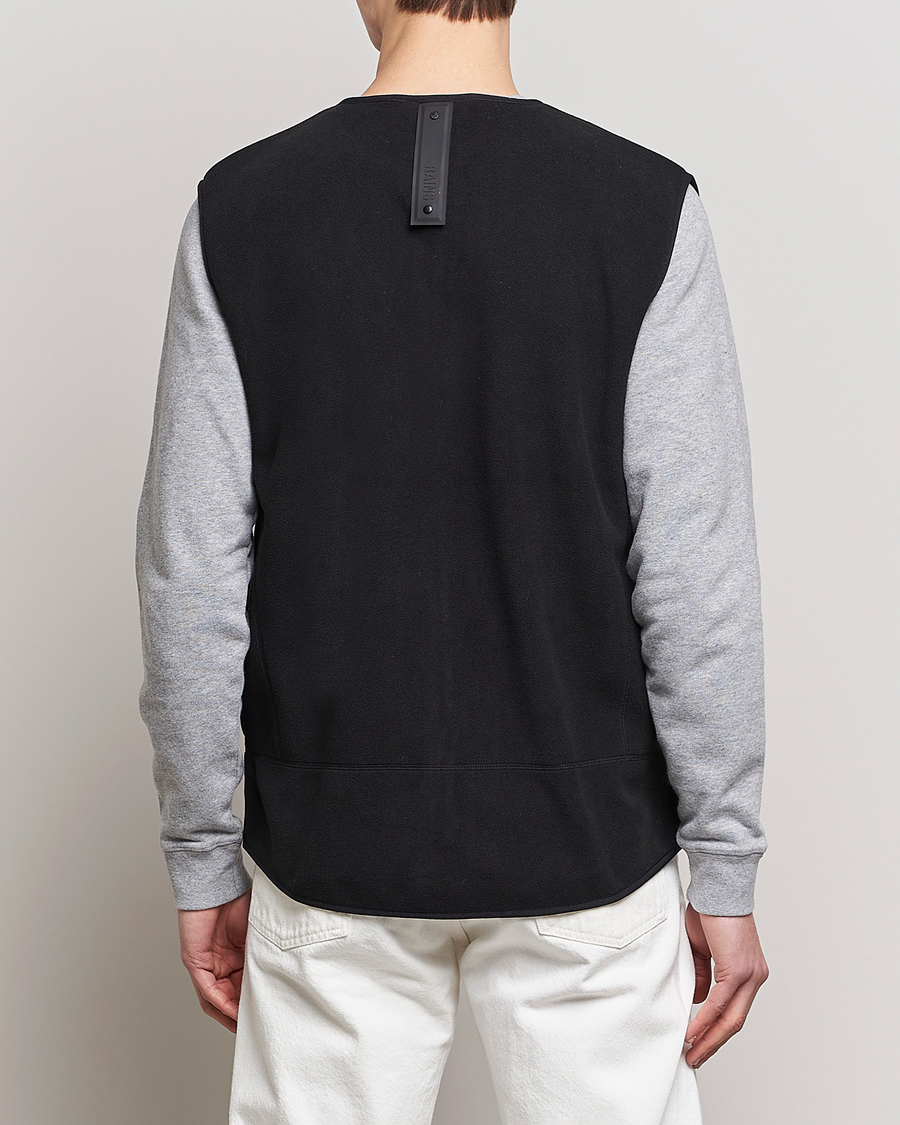 Uomini | Maglieria | RAINS | Fleece Vest Black