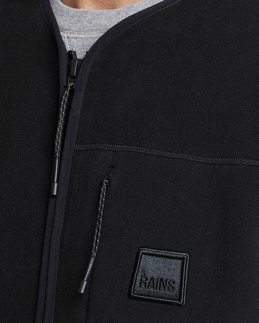 Uomini | Maglieria | RAINS | Fleece Vest Black