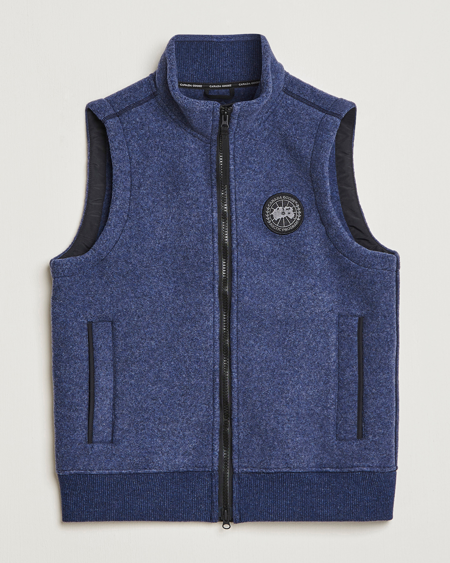 Uomini | Gilet | Canada Goose | Mersey Fleece Vest Atlantic Navy