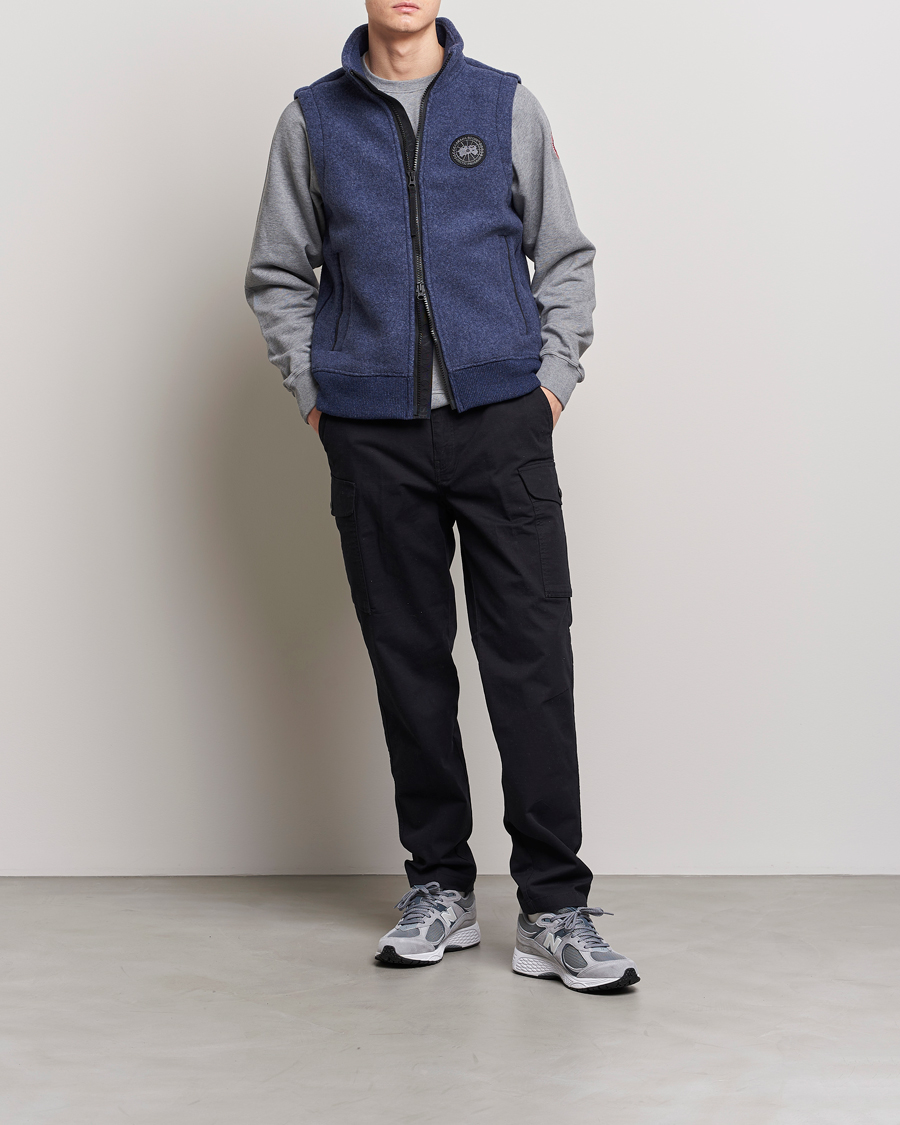 Uomini | Gilet | Canada Goose | Mersey Fleece Vest Atlantic Navy