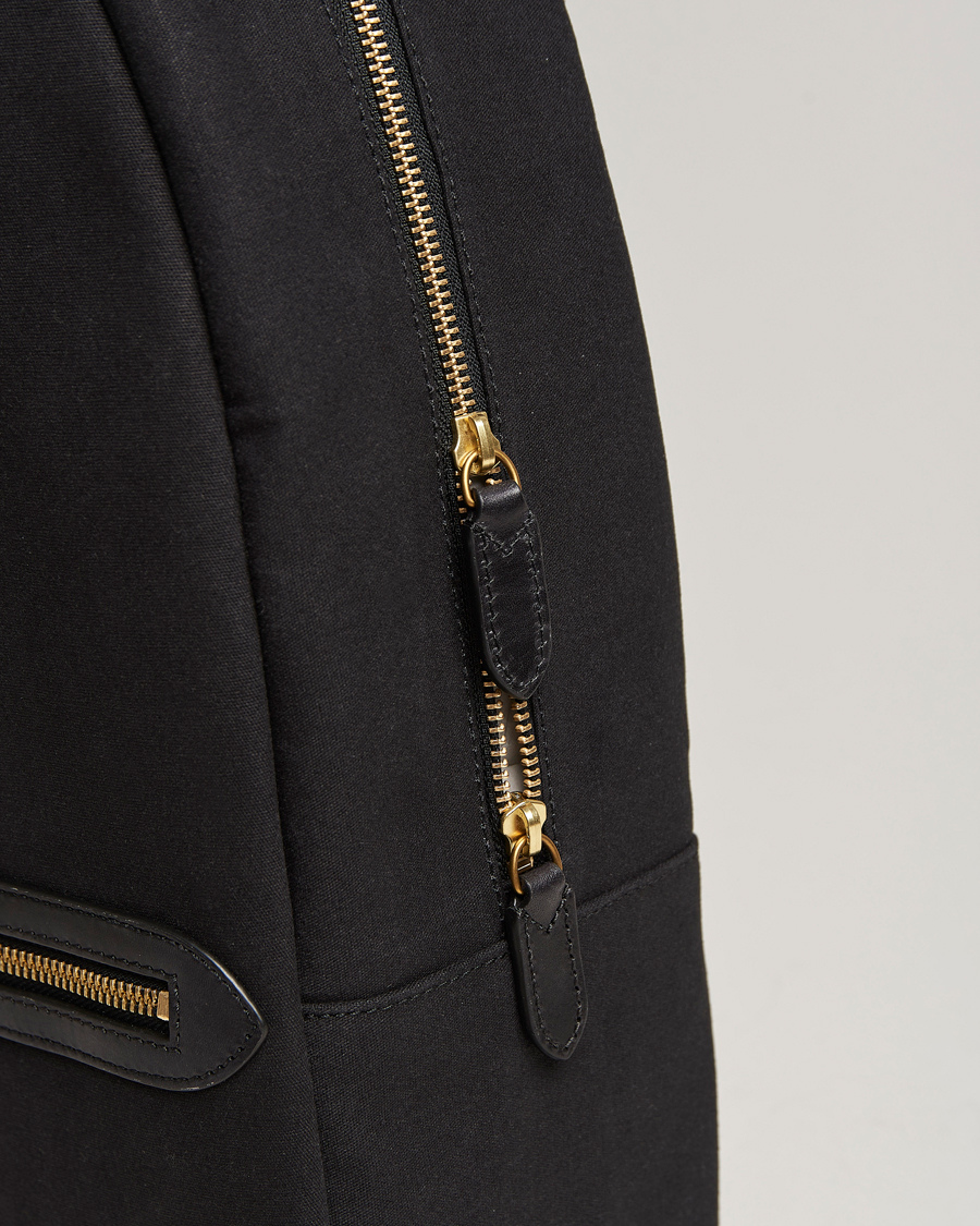 Uomini | Polo Ralph Lauren Canvas/Leather Backpack Black | Polo Ralph Lauren | Canvas/Leather Backpack Black