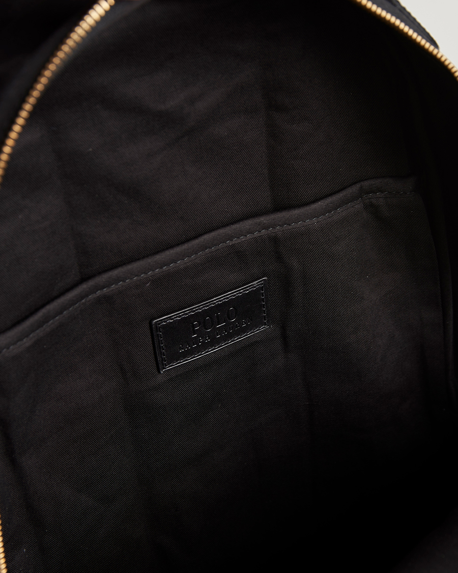Uomini | Polo Ralph Lauren Canvas/Leather Backpack Black | Polo Ralph Lauren | Canvas/Leather Backpack Black