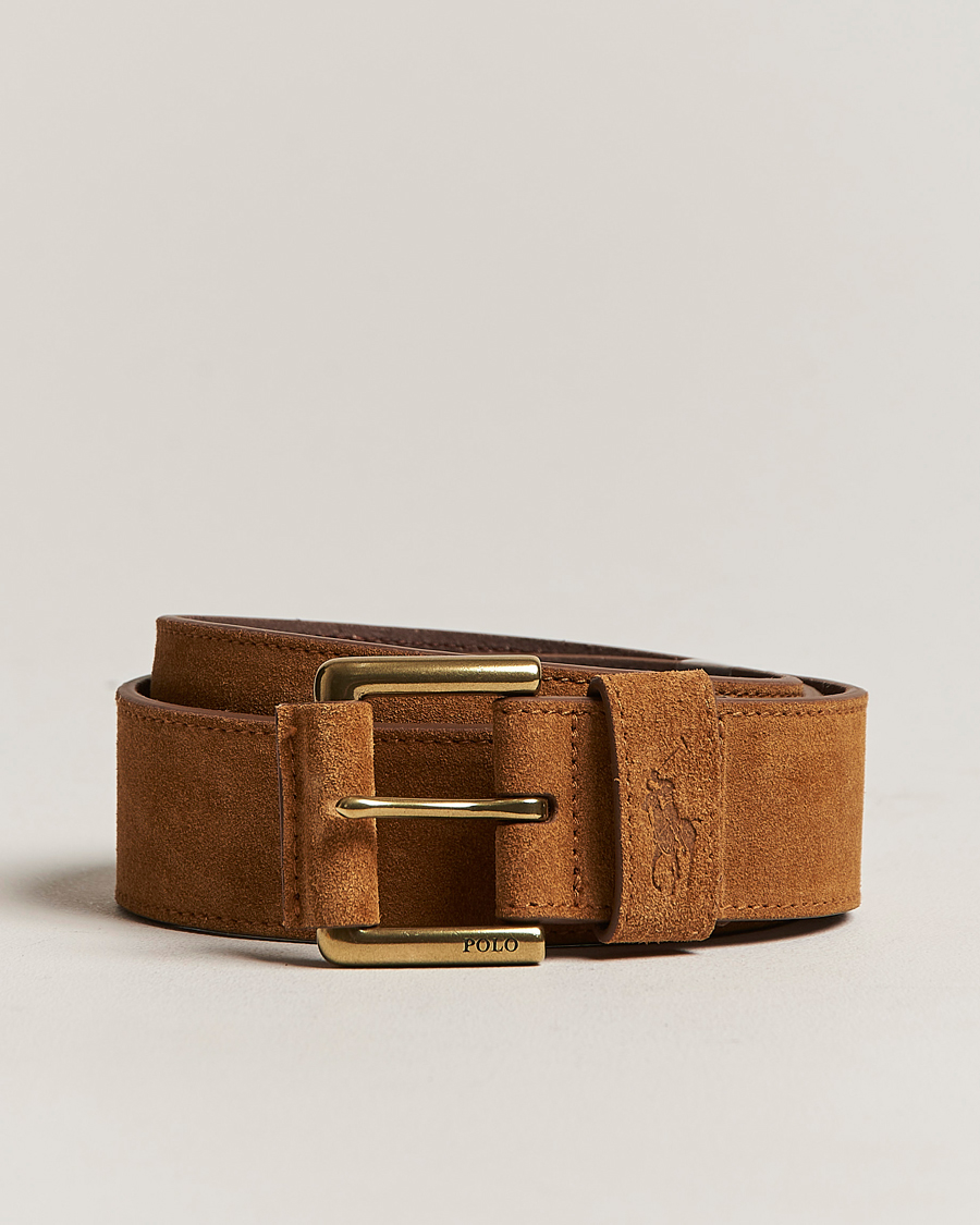 Uomini | Polo Ralph Lauren Suede Belt Tan | Polo Ralph Lauren | Suede Belt Tan