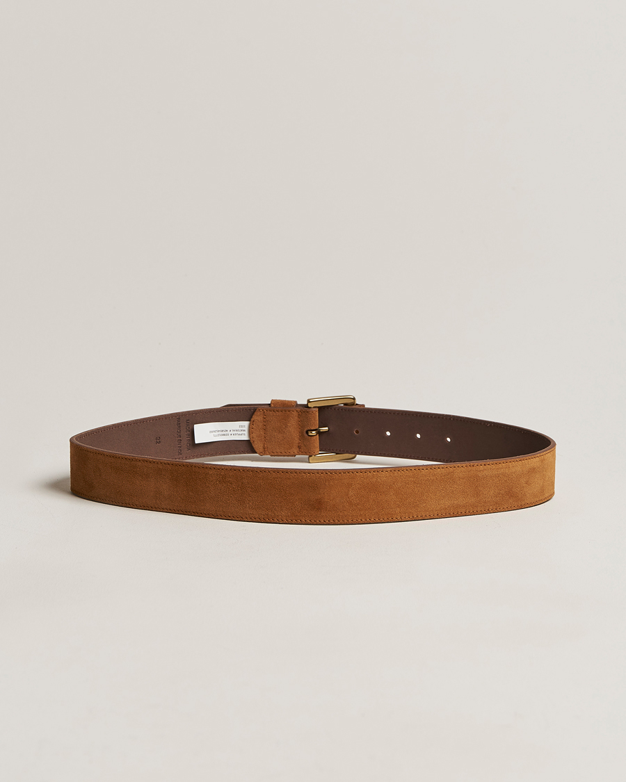 Uomini | Polo Ralph Lauren Suede Belt Tan | Polo Ralph Lauren | Suede Belt Tan
