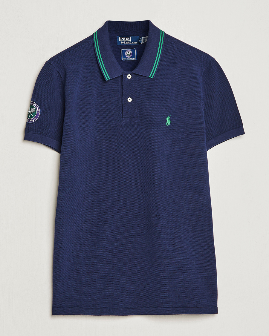 Uomini | Polo | Polo Ralph Lauren | Custom Slim Fit Wimbledon Polo Refined Navy