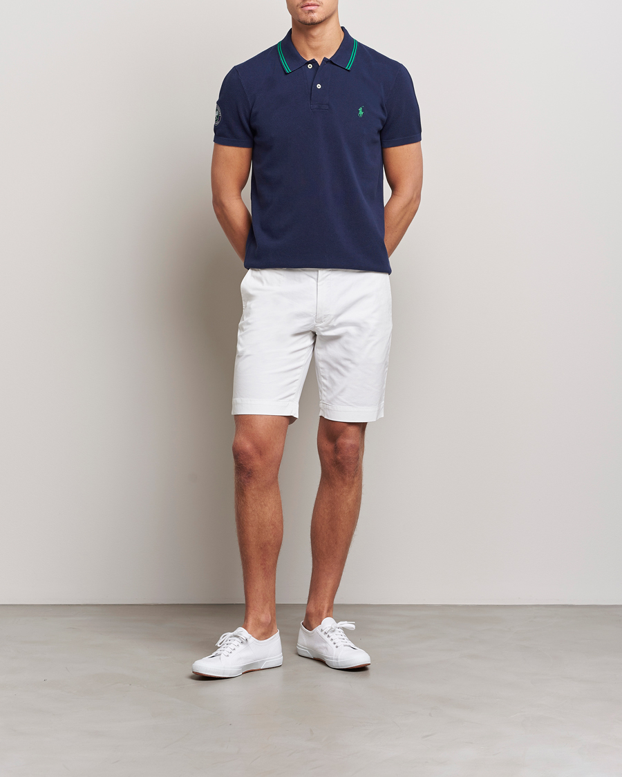 Uomini | Polo | Polo Ralph Lauren | Custom Slim Fit Wimbledon Polo Refined Navy