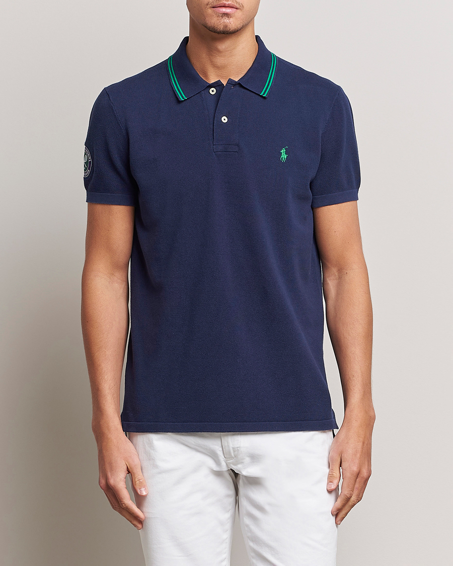 Uomini | Polo | Polo Ralph Lauren | Custom Slim Fit Wimbledon Polo Refined Navy