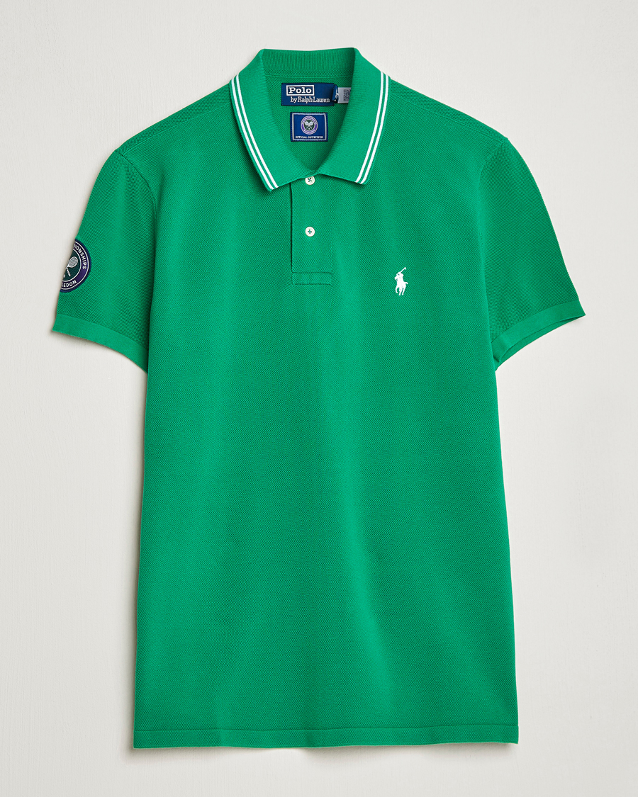Uomini | Polo | Polo Ralph Lauren | Custom Slim Fit Wimbledon Polo Stem Green