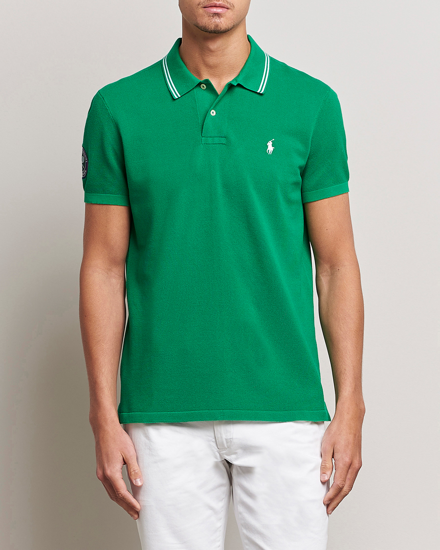 Uomini | Polo | Polo Ralph Lauren | Custom Slim Fit Wimbledon Polo Stem Green