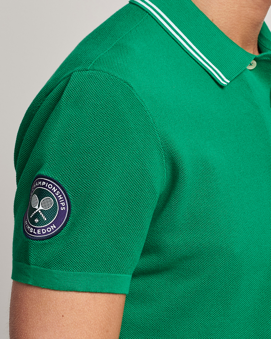 Uomini | Polo | Polo Ralph Lauren | Custom Slim Fit Wimbledon Polo Stem Green