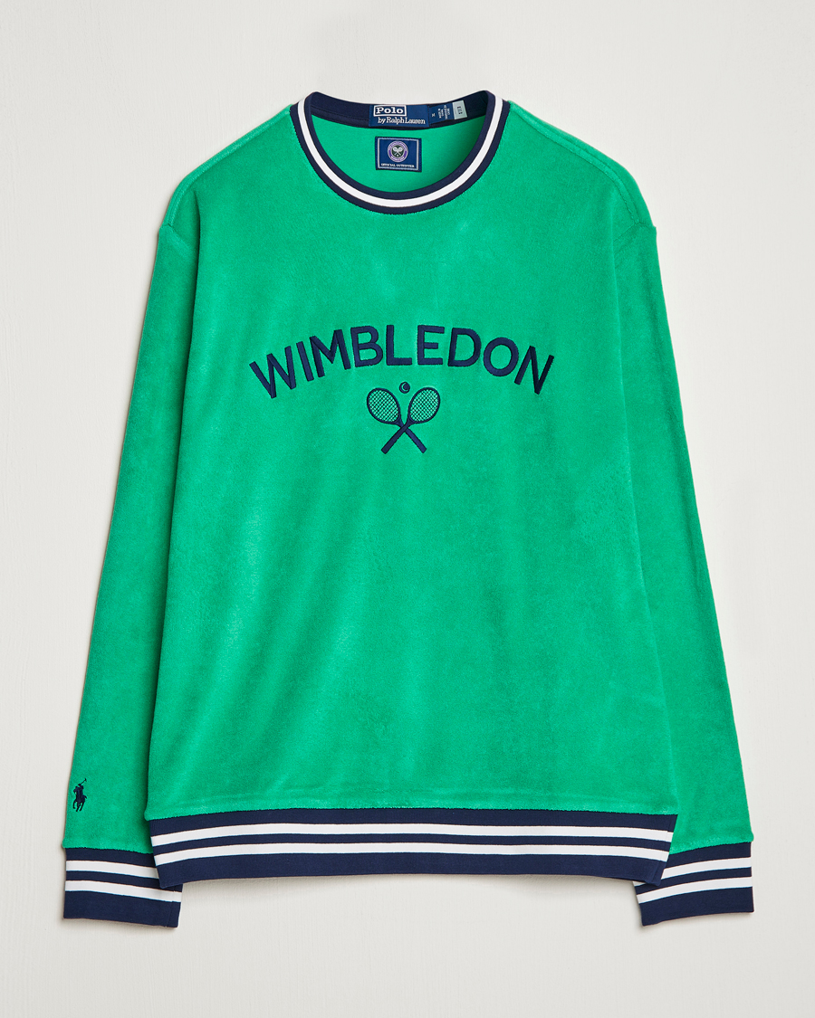 Uomini | Maglieria | Polo Ralph Lauren | Wimbledon Terry Sweatshirt Stem Green