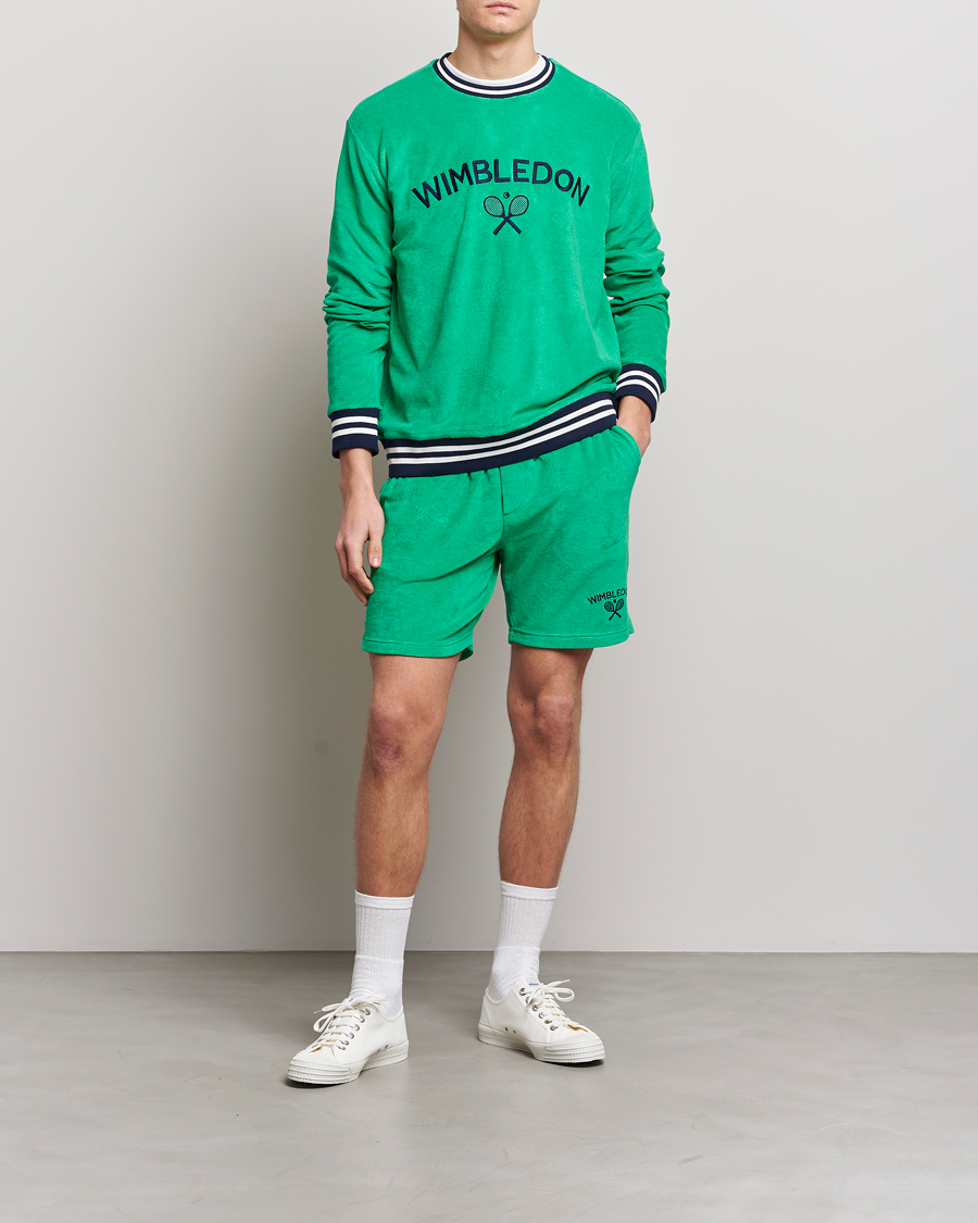 Uomini | Maglieria | Polo Ralph Lauren | Wimbledon Terry Sweatshirt Stem Green