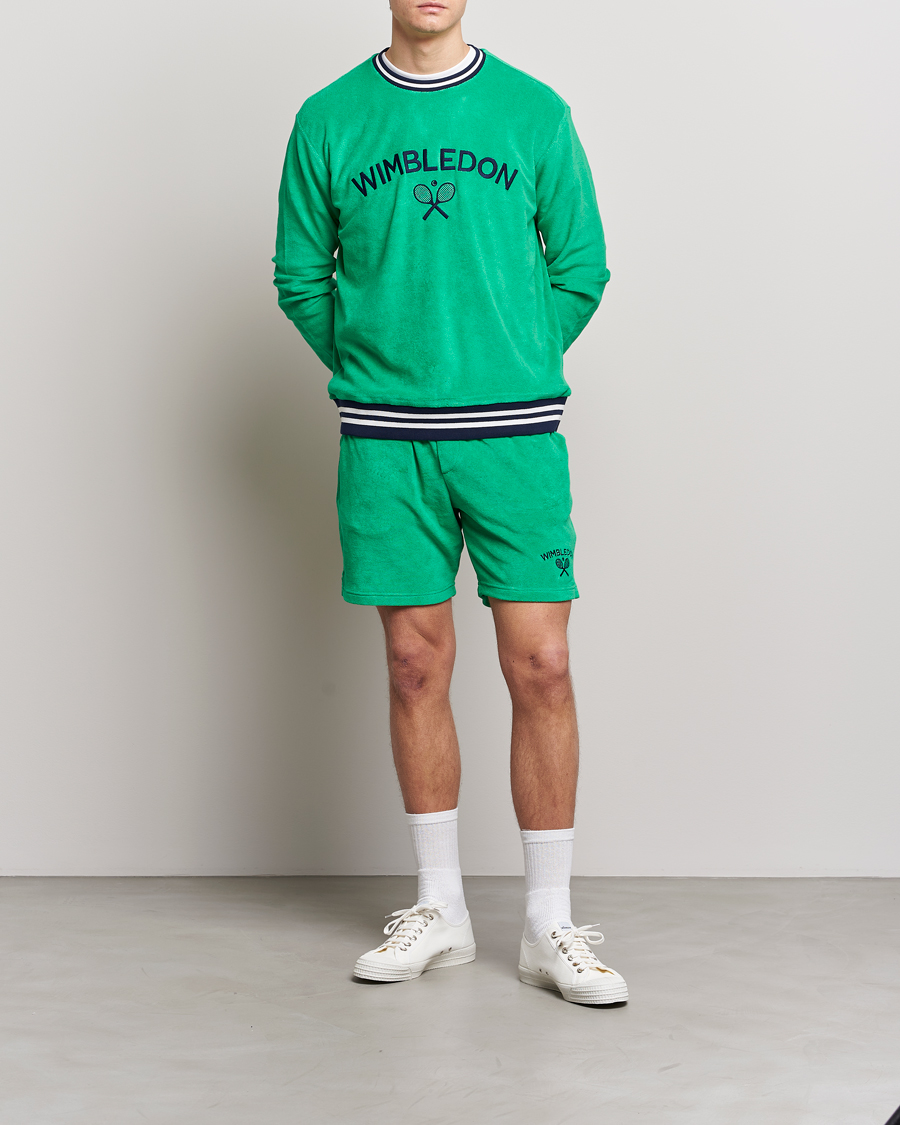 Uomini | Pantaloncini | Polo Ralph Lauren | Wimbledon Terry Sweatshorts Stem Green