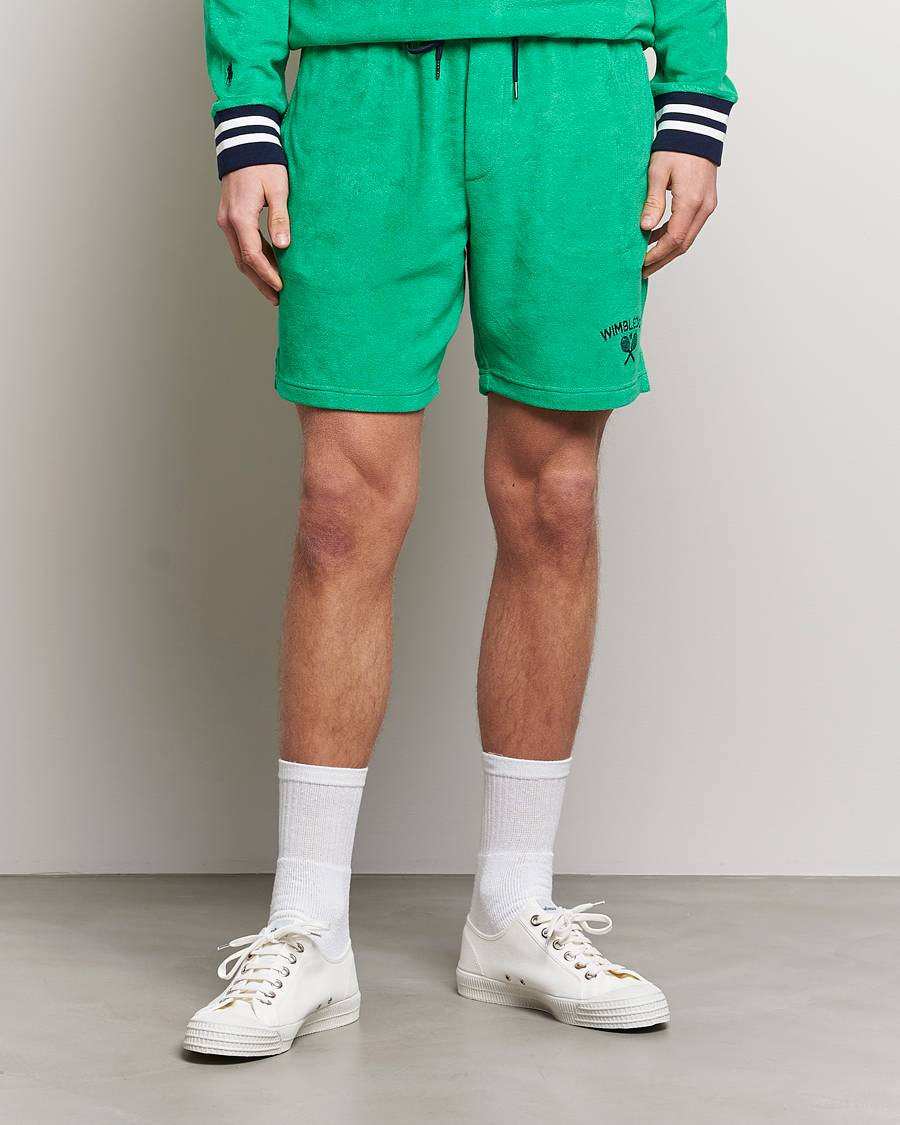 Uomini | Pantaloncini | Polo Ralph Lauren | Wimbledon Terry Sweatshorts Stem Green