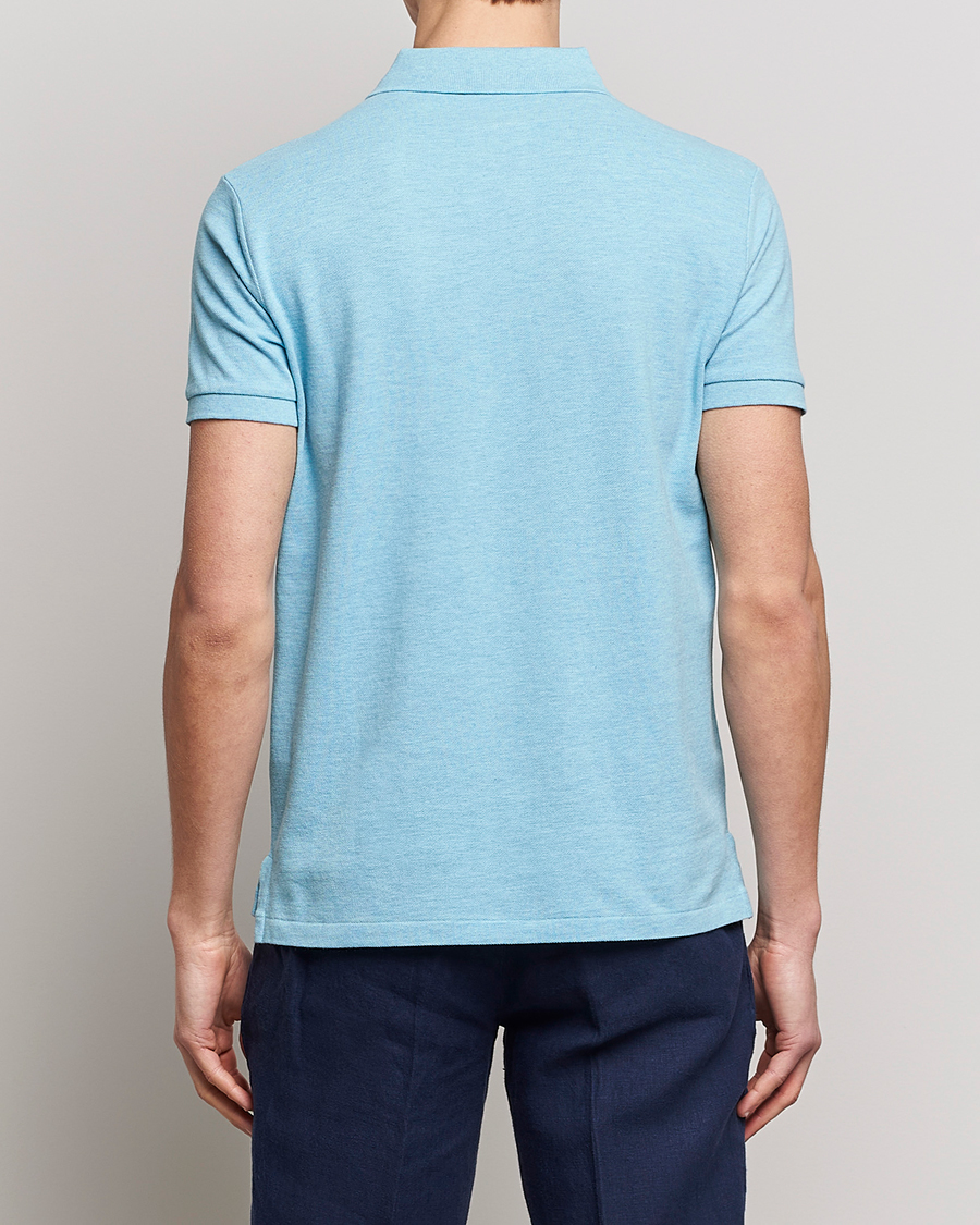 Uomini | Polo | Polo Ralph Lauren | Custom Slim Fit Polo Watchhill Blue Heather