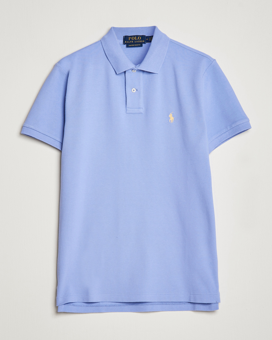 Uomini | Polo | Polo Ralph Lauren | Custom Slim Fit Polo Lafayette Blue