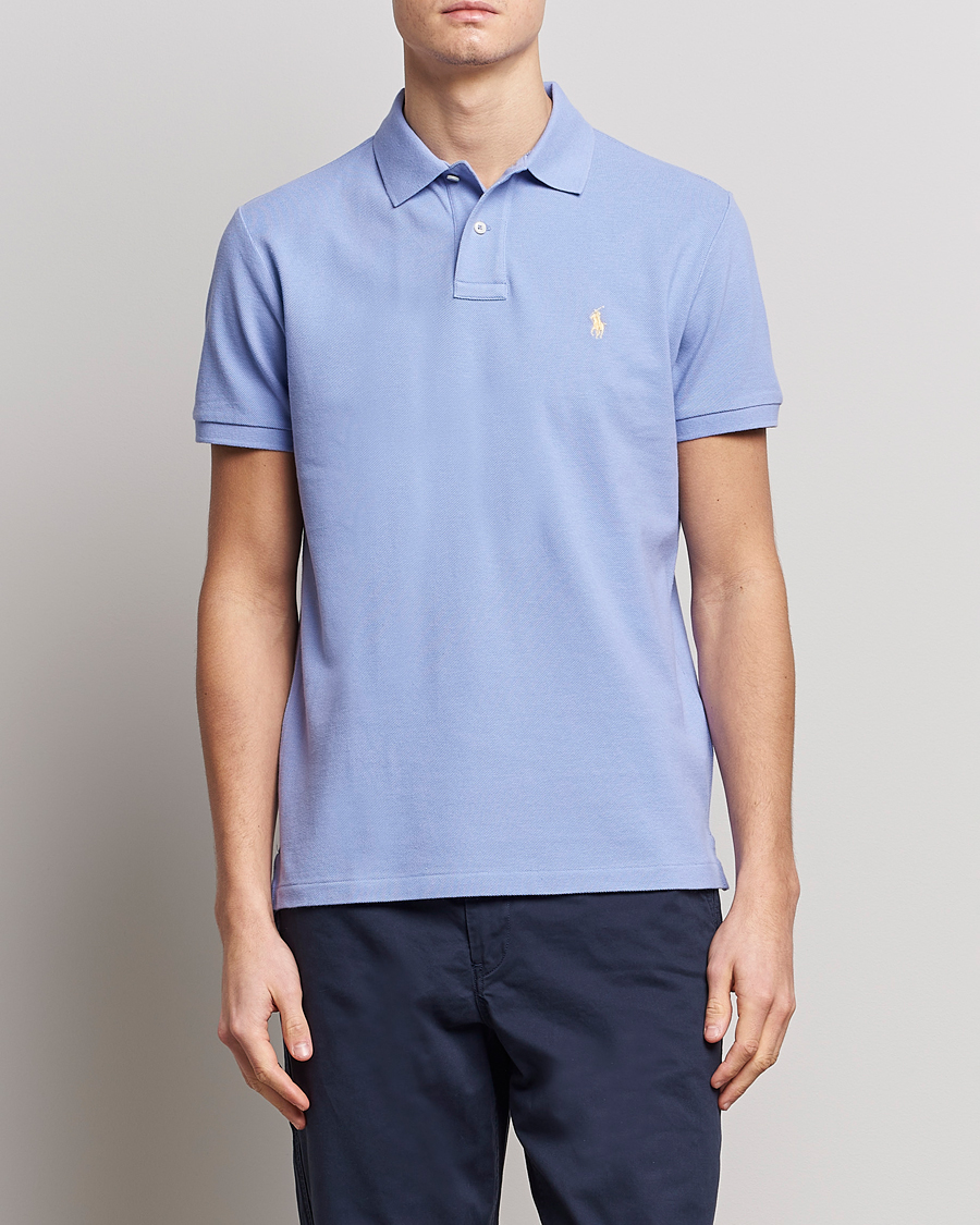 Uomini | Polo | Polo Ralph Lauren | Custom Slim Fit Polo Lafayette Blue
