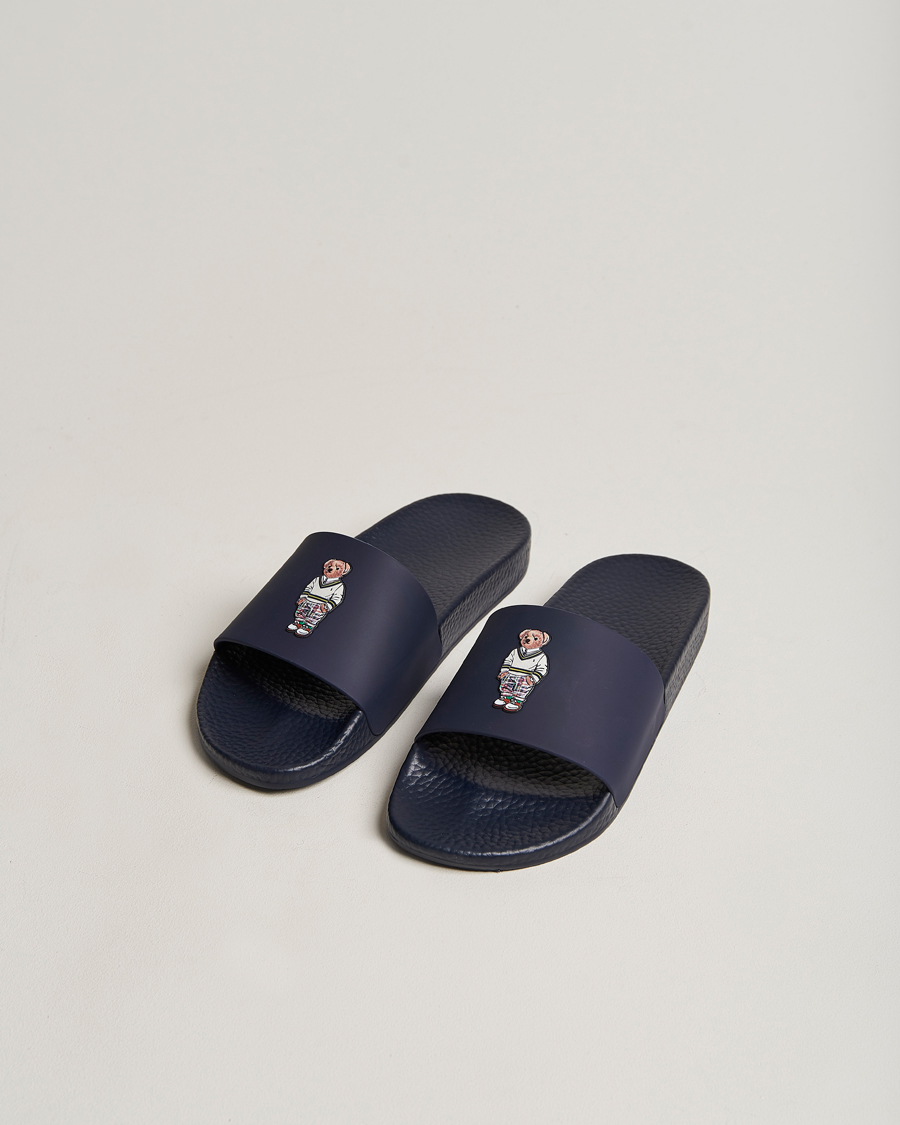 Uomini | Polo Ralph Lauren Bear Slides Navy | Polo Ralph Lauren | Bear Slides Navy