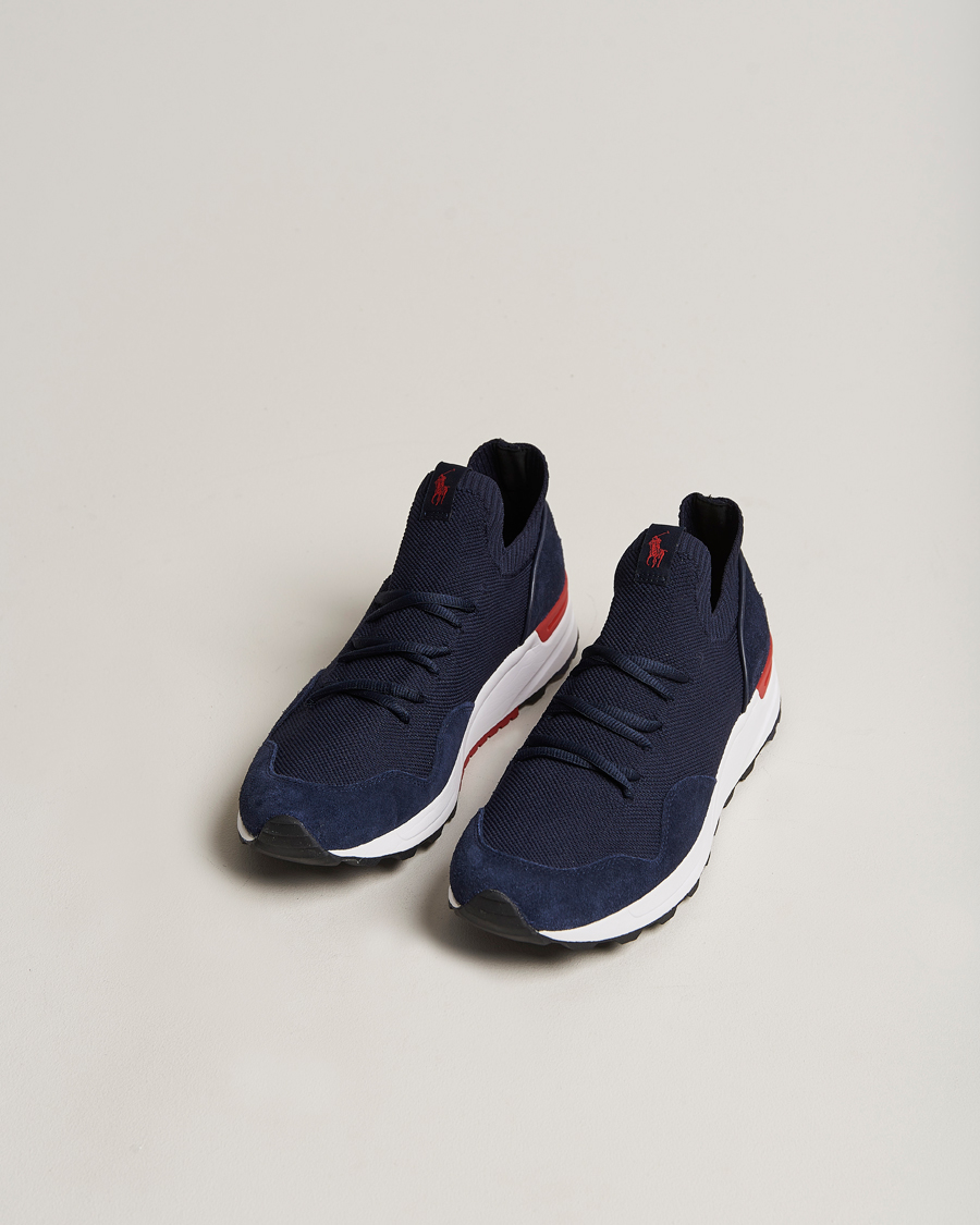 Uomini | Polo Ralph Lauren Trackstr 200 Running Sneaker Hunter Navy | Polo Ralph Lauren | Trackstr 200 Running Sneaker Hunter Navy