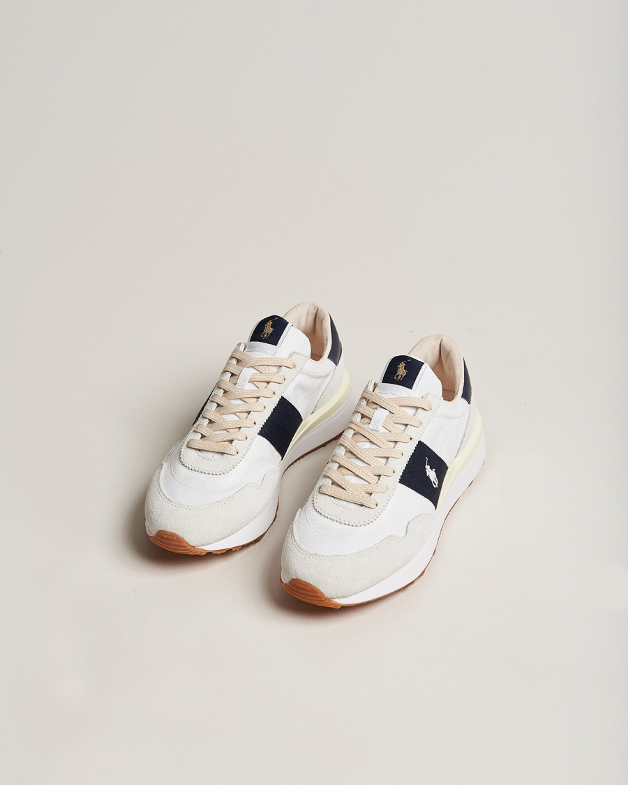 Uomini | Polo Ralph Lauren Train 89 Running Sneaker White/Hunter Navy | Polo Ralph Lauren | Train 89 Running Sneaker White/Hunter Navy
