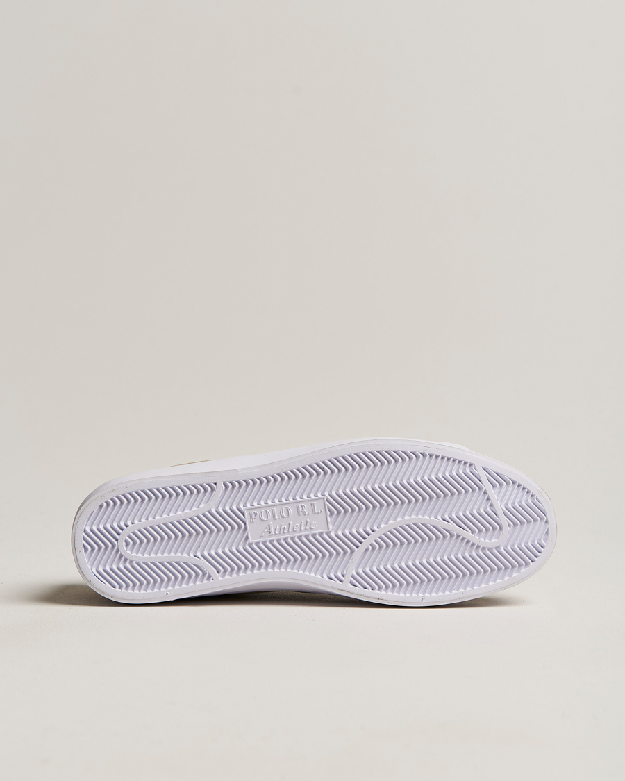 Uomini | Longwood Suede Sneaker Straw Khaki | Polo Ralph Lauren | Longwood Suede Sneaker Straw Khaki