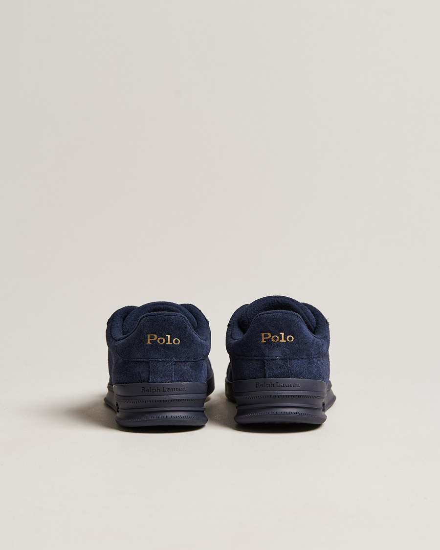 Uomini | Polo Ralph Lauren Heritage Court Suede Sneaker Hunter Navy | Polo Ralph Lauren | Heritage Court Suede Sneaker Hunter Navy