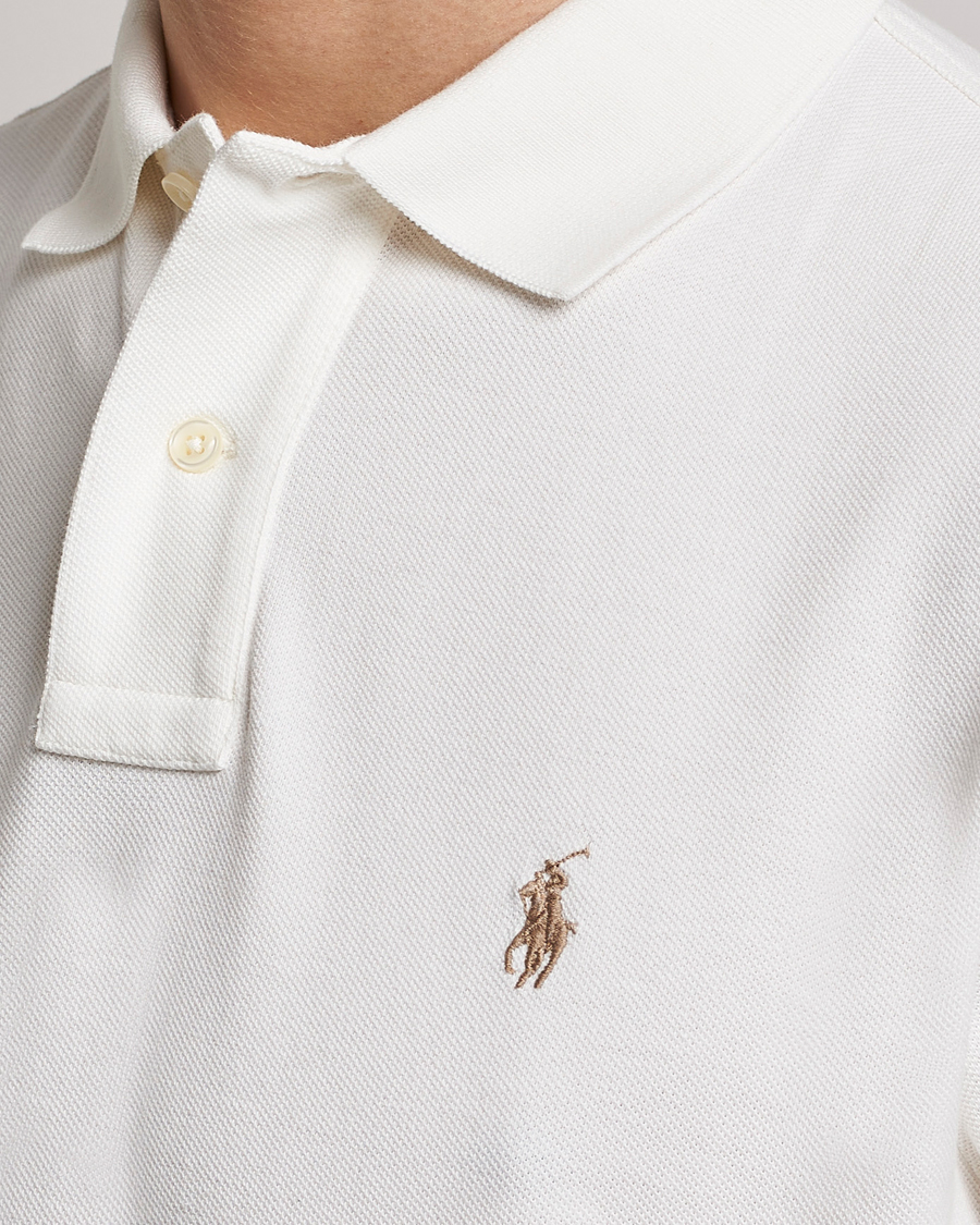 Uomini | Polo | Polo Ralph Lauren | Custom Slim Fit Polo Deckwash White