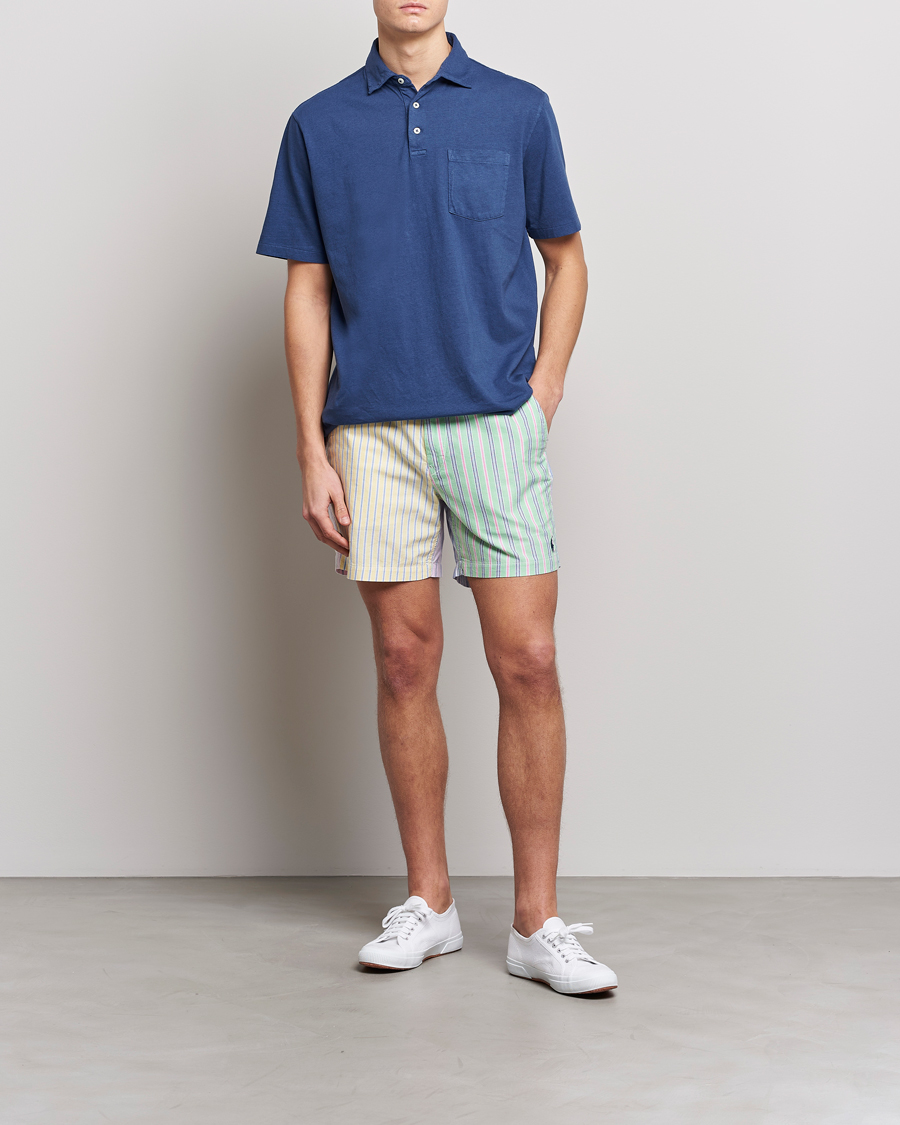 Uomini | Polo | Polo Ralph Lauren | Cotton/Linen Polo Light Navy