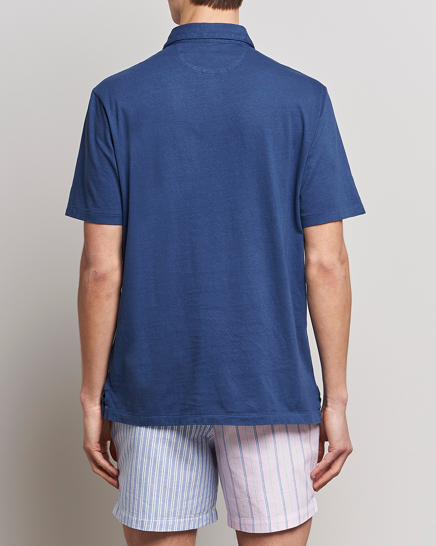 Uomini | Polo | Polo Ralph Lauren | Cotton/Linen Polo Light Navy