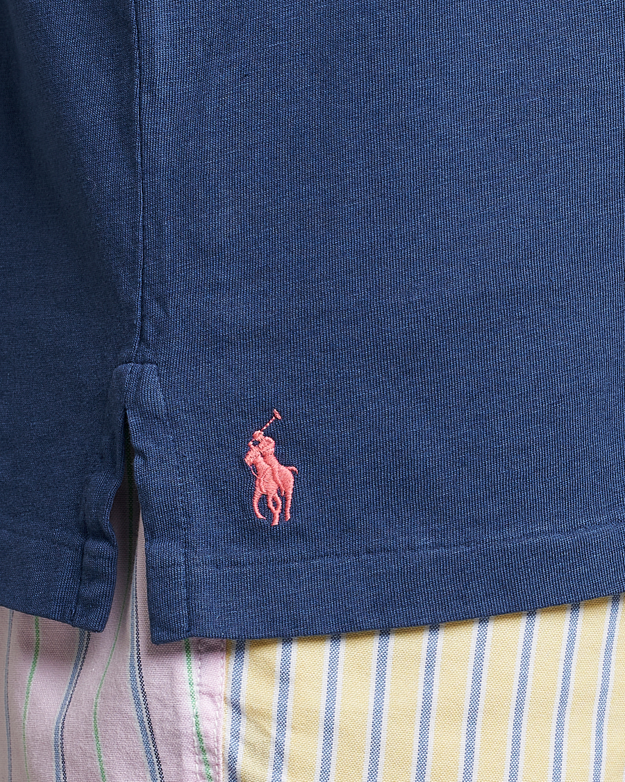 Uomini | Polo | Polo Ralph Lauren | Cotton/Linen Polo Light Navy