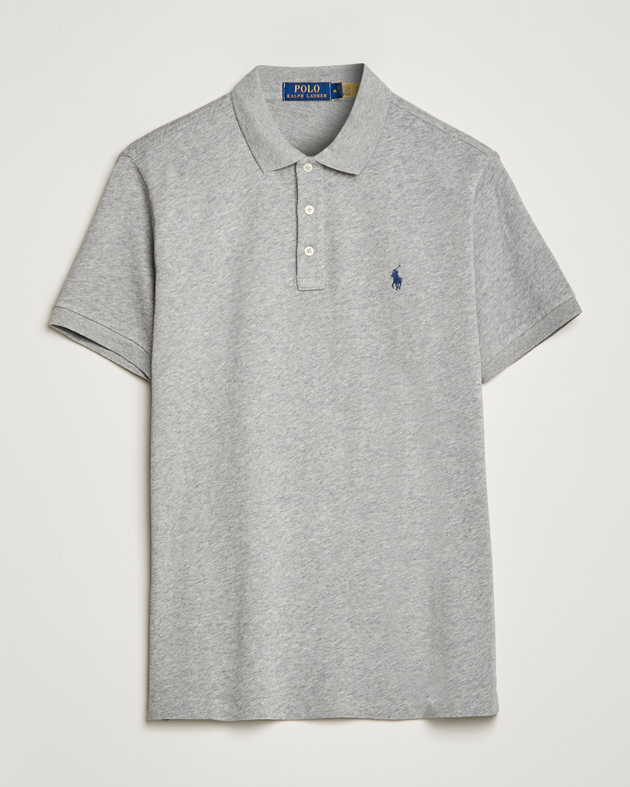 Uomini | Polo | Polo Ralph Lauren | Custom Fit Spa Terry Polo Andover Heather